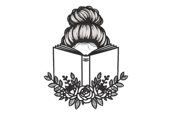 Book Lover Girl – Floral Reading Review for Apparel Projects