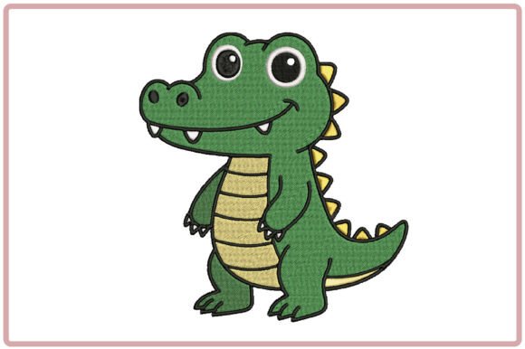 Cute Crocodile Embroidery Design Review for Seasonal Projects