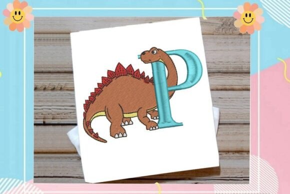 Dinosaur Alphabet Letter P Embroidery Design Review