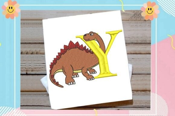 Dinosaur Alphabet Letter Y Embroidery Design Review