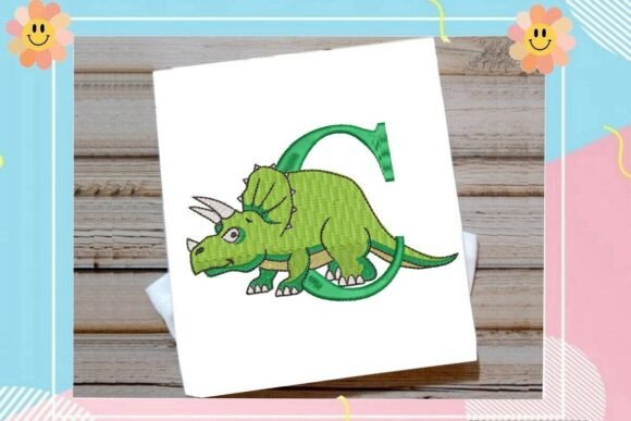 Dinosaur Monogram Alphabet Letter C Review