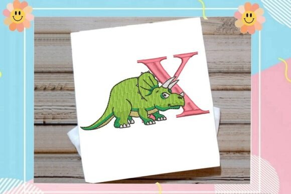 Dinosaur Monogram Alphabet Letter X Review for Brand Use