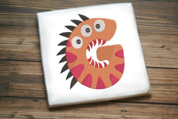 Fun Monster Alphabet Letter G Review for Business Embroidery