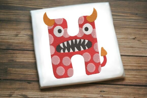 Fun Monster Alphabet Letter H Review for Seasonal Embroidery
