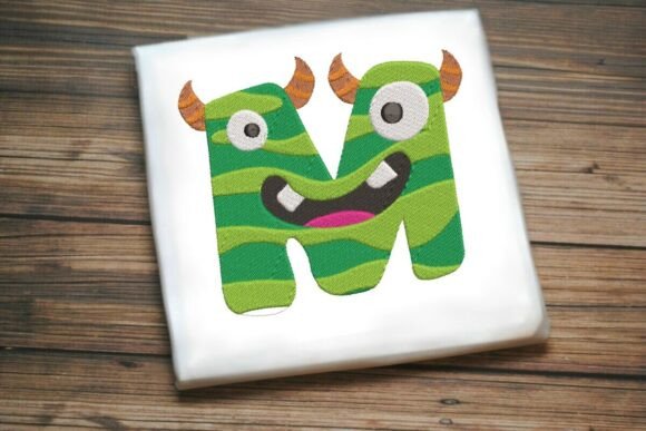 Fun Monster Alphabet Letter M Embroidery Design Review