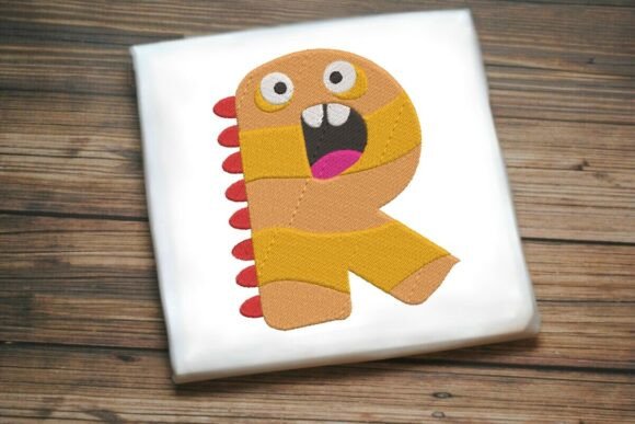 Fun Monster Alphabet Letter R Embroidery Design Review