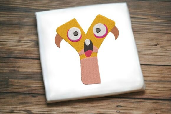 Fun Monster Alphabet Letter Y Embroidery Design Review