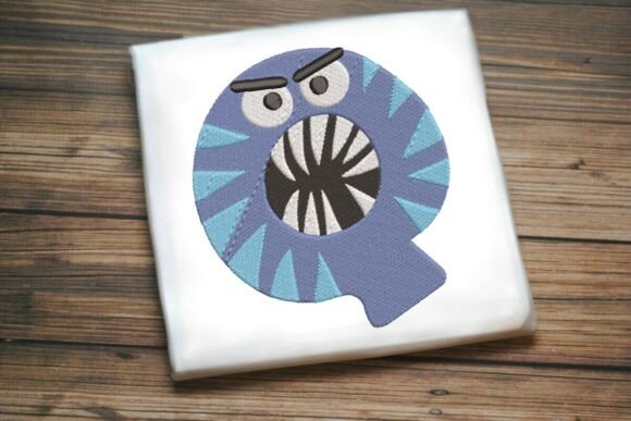 Monster Alphabet Letter Q Embroidery Design Review