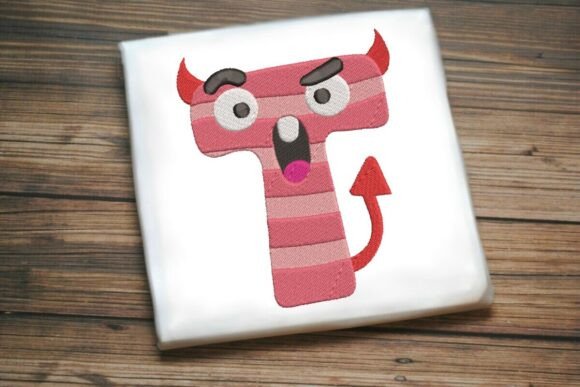 Monster Alphabet Letter T Embroidery Design Review