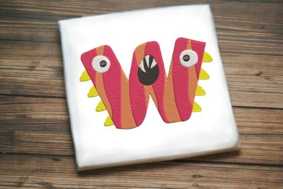 Monster Alphabet Letter W Embroidery Design Review
